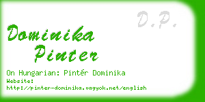 dominika pinter business card