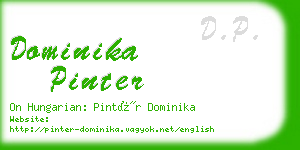 dominika pinter business card